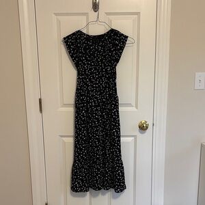 Jcrew Black and White Floral Dress